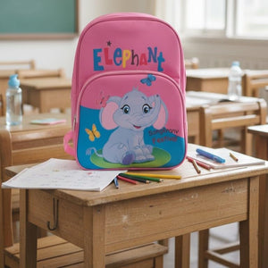 Waterproof Cartoon Backpack for Kids (Ages 5-7) Durable and Spacious School Travel Backpack | Waterproof Backpack Bag for 1st to 3rd Class (Elephant)