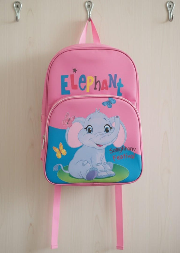 Waterproof Cartoon Backpack for Kids (Ages 5-7) Durable and Spacious School Travel Backpack | Waterproof Backpack Bag for 1st to 3rd Class (Elephant)