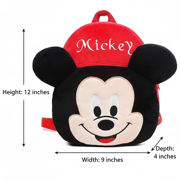 Kids Teddy Soft Picnic Carry Travelling Cartoon Animal School Bag Soft Plush Standard Backpack For Nursery 2 To 5 Baby Boys Girls Years