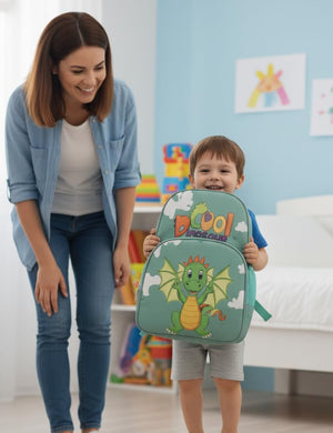 Waterproof Cartoon Backpack for Kids (Ages 5-7) Durable and Spacious School Travel Backpack | Waterproof Backpack Bag for 1st to 3rd Class (Cool-Dinosaur)