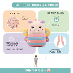 Animal Cartoon soft bag for kids – travel picnic bag toddler bag 2-5 years