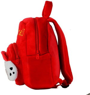Kids Teddy Soft Picnic Carry Travelling Cartoon Animal School Bag Soft Plush Standard Backpack For Nursery 2 To 5 Baby Boys Girls Years