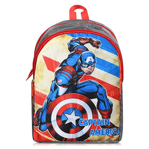 Printed Bag For Kids Kinder Garden | Nursery Stylish and Trendy Print - 14 Inches | 18L RED Avengers