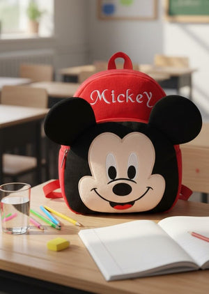 Kids Teddy Soft Picnic Carry Travelling Cartoon Animal School Bag Soft Plush Standard Backpack For Nursery 2 To 5 Baby Boys Girls Years