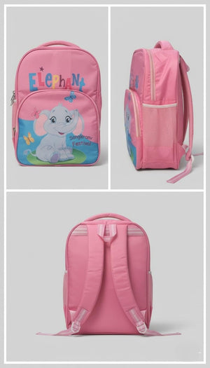 Waterproof Cartoon Backpack for Kids (Ages 5-7) Durable and Spacious School Travel Backpack | Waterproof Backpack Bag for 1st to 3rd Class (Elephant)