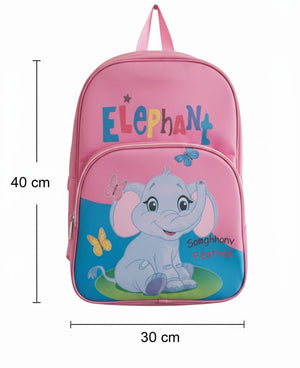 Waterproof Cartoon Backpack for Kids (Ages 5-7) Durable and Spacious School Travel Backpack | Waterproof Backpack Bag for 1st to 3rd Class (Elephant)
