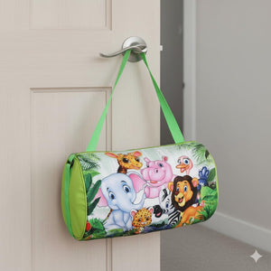 Kids Duffle Travel Bag for Travelling, Dance, Swimming, Picnic, Sports, Traveling Bag for Boys & Girls (Jungle)