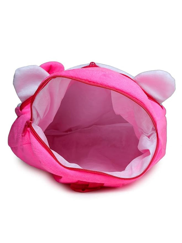 Kids Teddy Soft Picnic Carry Travelling Cartoon Animal School Bag Soft Plush Standard Backpack For Nursery 2 To 5 Baby Boys Girls Years