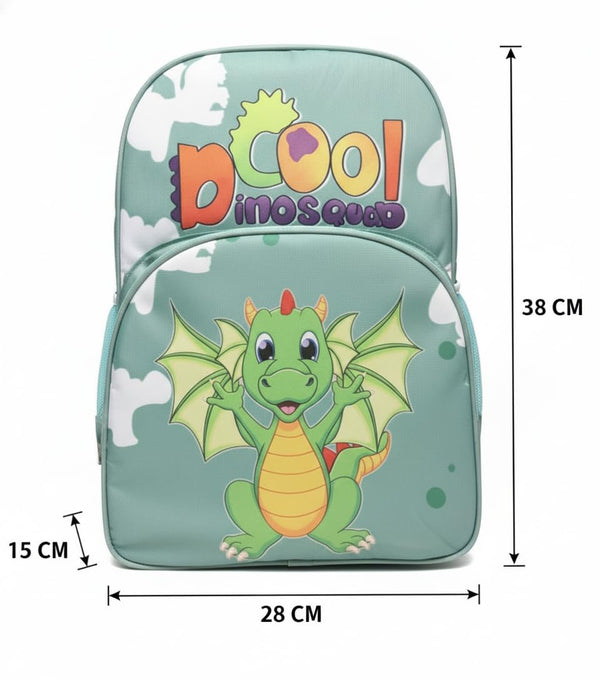 Waterproof Cartoon Backpack for Kids (Ages 5-7) Durable and Spacious School Travel Backpack | Waterproof Backpack Bag for 1st to 3rd Class (Cool-Dinosaur)
