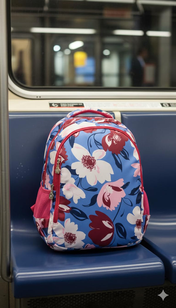 Stylbase 20L School Bag for Boys | Premium Polyester Backpack Bags for Women & Men | 3 Compartments Lightweight & Water Resistant | Stylish College Bag for Girls & Backpack for Travelling