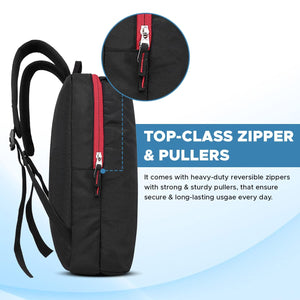 Unisex Small, trendy, multipurpose backpack for short hikes, trips or daily use 15L ( Black)