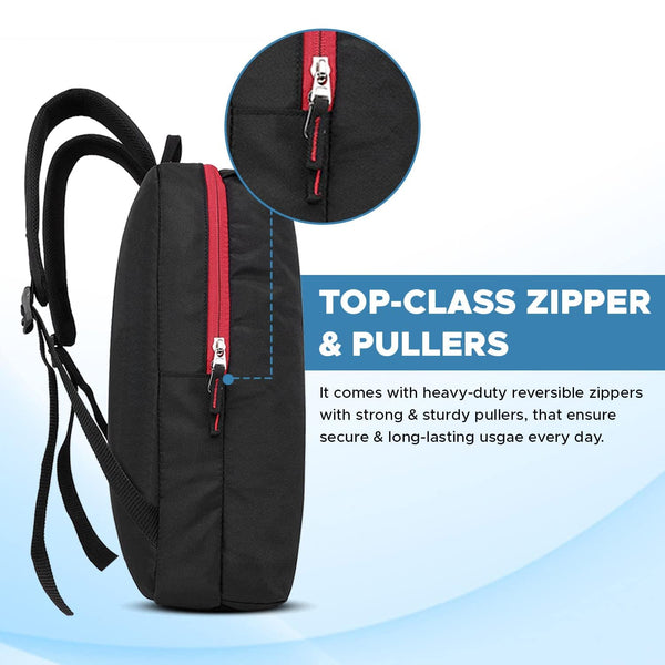 Unisex Small, trendy, multipurpose backpack for short hikes, trips or daily use 15L ( Black)