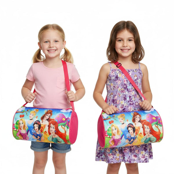 Kids Duffle Travel Bag for Travelling, Dance, Swimming, Picnic, Sports, Traveling Bag for Boys & Girls (Princess)