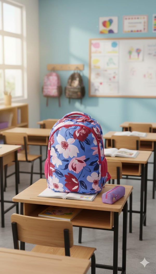 Stylbase 20L School Bag for Boys | Premium Polyester Backpack Bags for Women & Men | 3 Compartments Lightweight & Water Resistant | Stylish College Bag for Girls & Backpack for Travelling