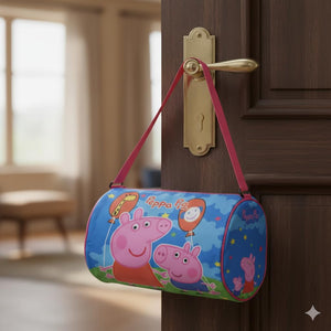 Kids Duffle Travel Bag for Travelling, Dance, Swimming, Picnic, Sports, Traveling Bag for Boys & Girls ( Peppa-Pig)