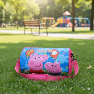 Kids Duffle Travel Bag for Travelling, Dance, Swimming, Picnic, Sports, Traveling Bag for Boys & Girls ( Peppa-Pig)