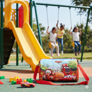 Kids Duffle Travel Bag for Travelling, Dance, Swimming, Picnic, Sports, Traveling Bag for Boys & Girls (Pixar-Car)
