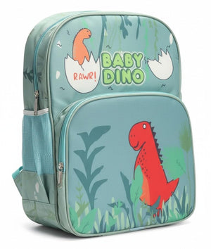 Waterproof Cartoon Backpack for Kids (Ages 5-7) Durable and Spacious School Travel Backpack | Waterproof Backpack Bag for 1st to 3rd Class (Baby-Dino)