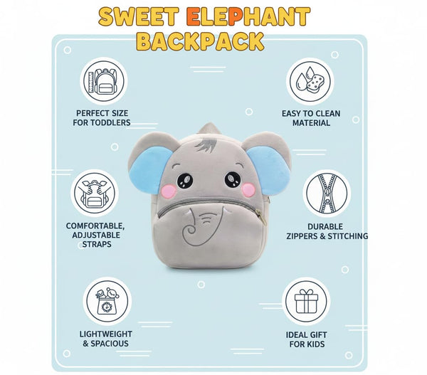 Animal Cartoon soft bag for kids – travel picnic bag toddler bag 2-5 years