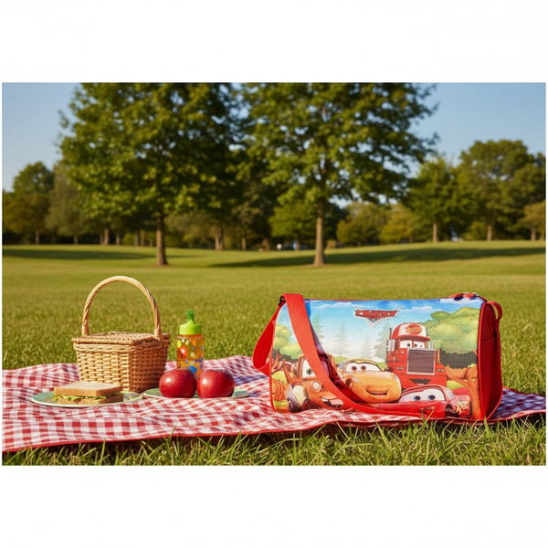 Kids Duffle Travel Bag for Travelling, Dance, Swimming, Picnic, Sports, Traveling Bag for Boys & Girls (Pixar-Car)