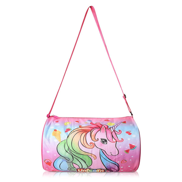 Kids Duffle Travel Bag for Travelling, Dance, Swimming, Picnic, Sports, Traveling Bag for Boys & Girls (Unicorn)