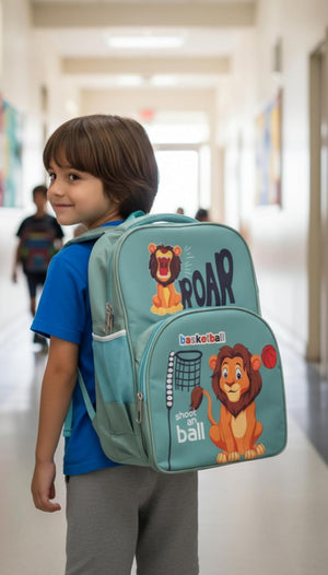 Waterproof Cartoon Backpack for Kids (Ages 5-7) Durable and Spacious School Travel Backpack | Waterproof Backpack Bag for 1st to 3rd Class (Roar Tiger)