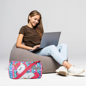 Kids Duffle Travel Bag for Travelling, Dance, Swimming, Picnic, Sports, Traveling Bag for Boys & Girls (Unicorn)