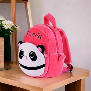 Kids Teddy Soft Picnic Carry Travelling Cartoon Animal School Bag Soft Plush Standard Backpack For Nursery 2 To 5 Baby Boys Girls Years