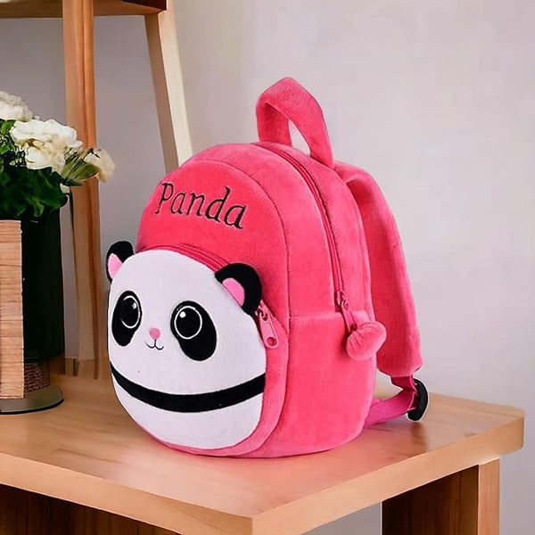 Kids Teddy Soft Picnic Carry Travelling Cartoon Animal School Bag Soft Plush Standard Backpack For Nursery 2 To 5 Baby Boys Girls Years