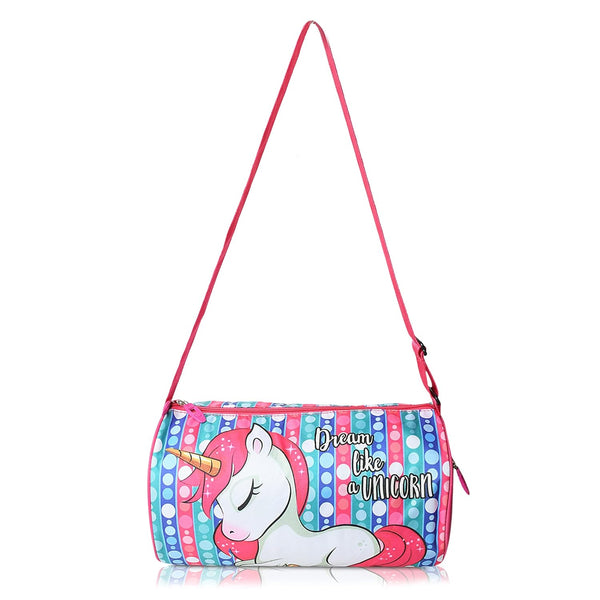 Kids Duffle Travel Bag for Travelling, Dance, Swimming, Picnic, Sports, Traveling Bag for Boys & Girls (Unicorn)