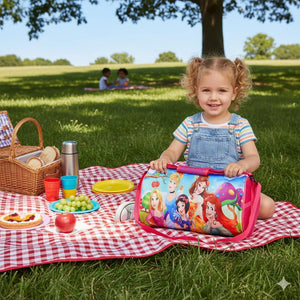 Kids Duffle Travel Bag for Travelling, Dance, Swimming, Picnic, Sports, Traveling Bag for Boys & Girls (Princess)