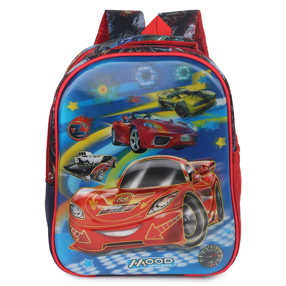 3D Cartoon Sheet School Bag | Waterproof Backpack Ideal For Kids age 5-7 years | UKG, Nursery and 1st Class 15L (Pixar_car)