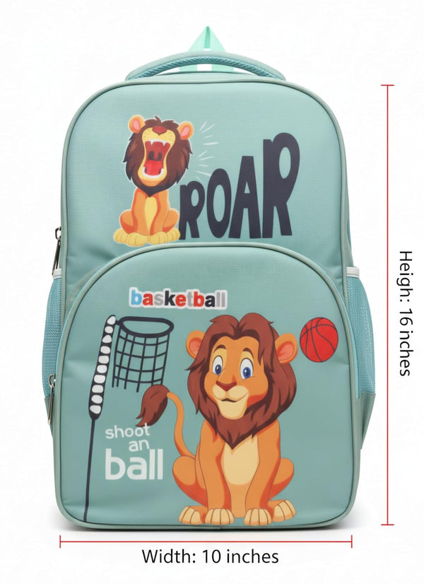 Waterproof Cartoon Backpack for Kids (Ages 5-7) Durable and Spacious School Travel Backpack | Waterproof Backpack Bag for 1st to 3rd Class (Roar Tiger)