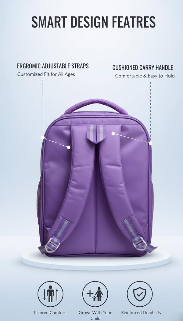 Waterproof Cartoon Backpack for Kids (Ages 5-7) Durable and Spacious School Travel Backpack | Waterproof Backpack Bag for 1st to 3rd Class (Kuromi)