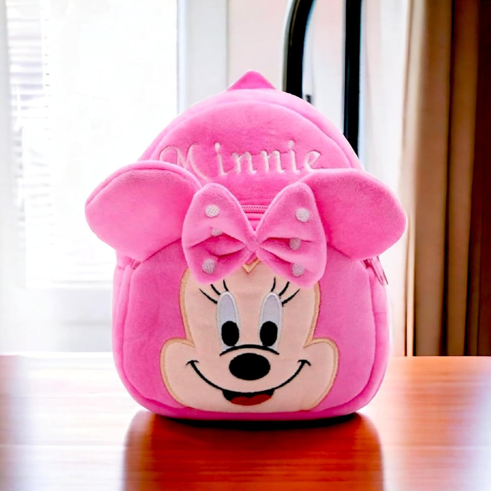 Kids Teddy Soft Picnic Carry Travelling Cartoon Animal School Bag Soft Plush Standard Backpack For Nursery 2 To 5 Baby Boys Girls Years