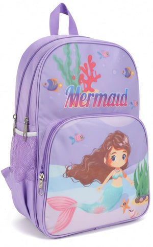 Waterproof Cartoon Backpack for Kids (Ages 5-7) Durable and Spacious School Travel Backpack | Waterproof Backpack Bag for 1st to 3rd Class (Mermaid)