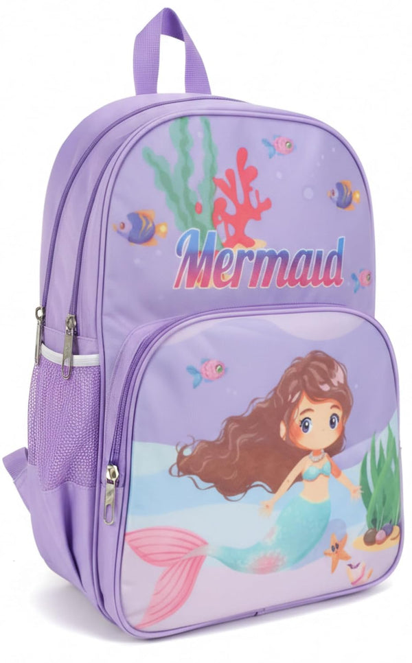 Waterproof Cartoon Backpack for Kids (Ages 5-7) Durable and Spacious School Travel Backpack | Waterproof Backpack Bag for 1st to 3rd Class (Mermaid)