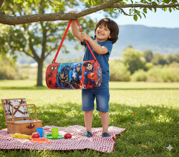 Kids Duffle Travel Bag for Travelling, Dance, Swimming, Picnic, Sports, Traveling Bag for Boys & Girls (Avengers)