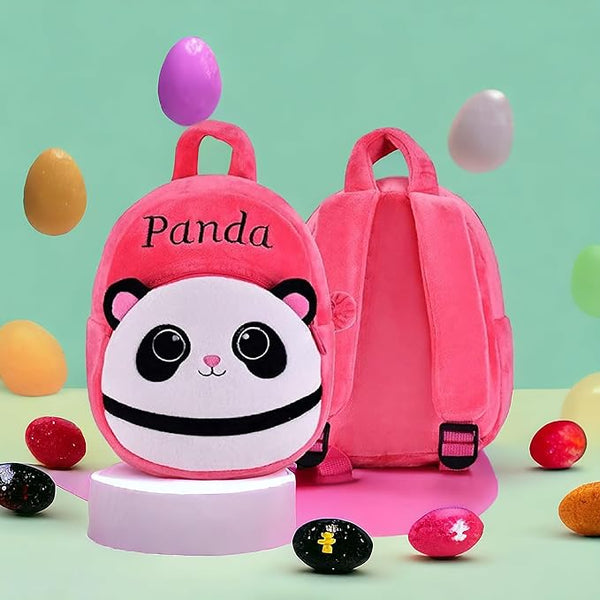 Kids Teddy Soft Picnic Carry Travelling Cartoon Animal School Bag Soft Plush Standard Backpack For Nursery 2 To 5 Baby Boys Girls Years