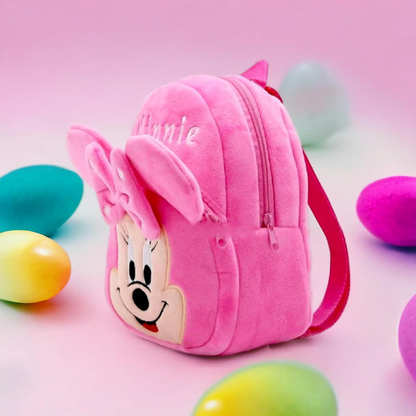 Kids Teddy Soft Picnic Carry Travelling Cartoon Animal School Bag Soft Plush Standard Backpack For Nursery 2 To 5 Baby Boys Girls Years