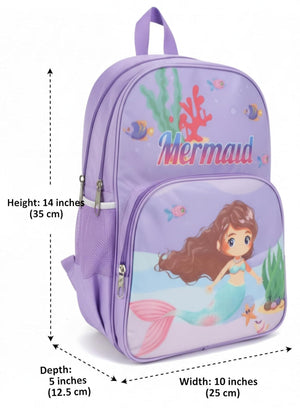 Waterproof Cartoon Backpack for Kids (Ages 5-7) Durable and Spacious School Travel Backpack | Waterproof Backpack Bag for 1st to 3rd Class (Mermaid)