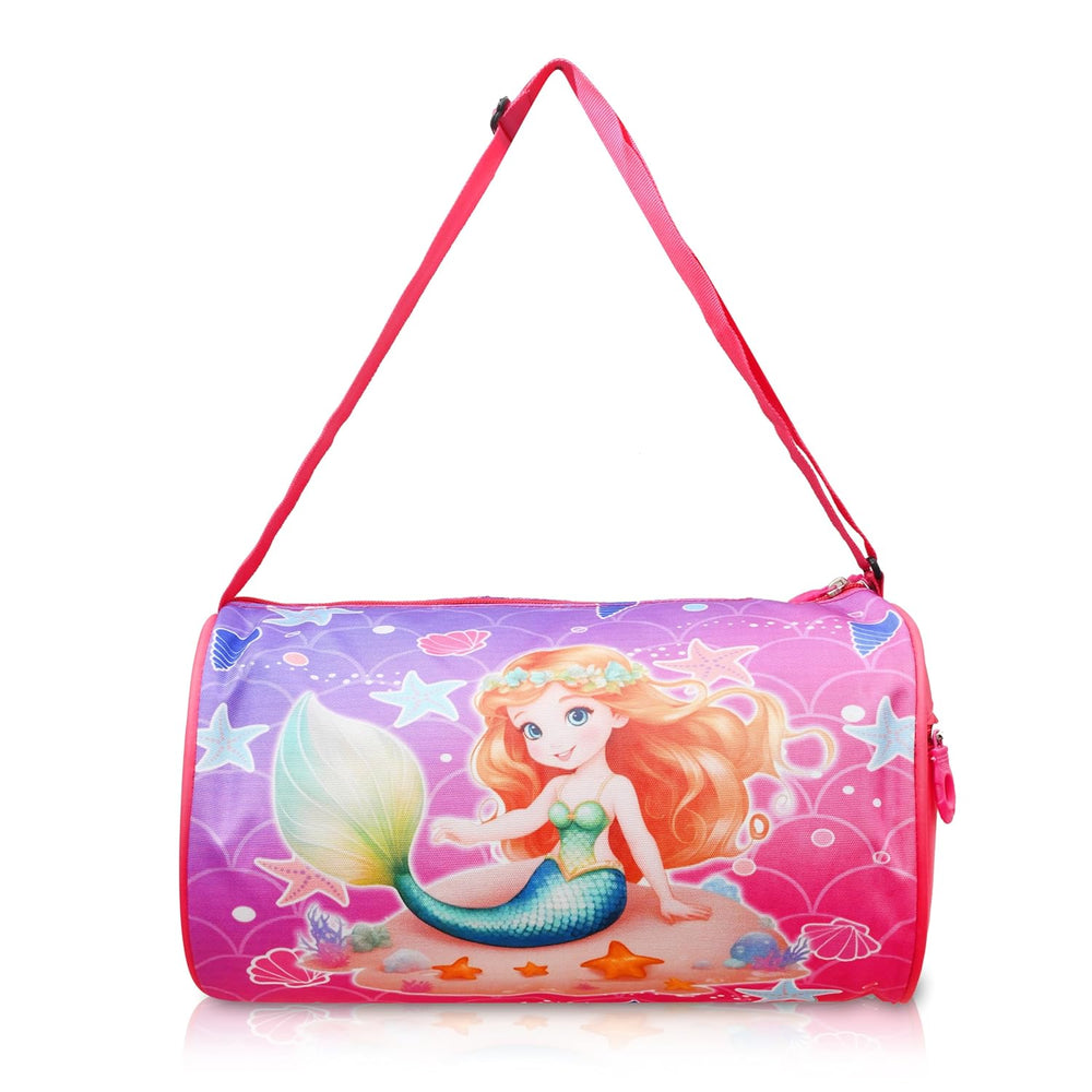 Kids Duffle Travel Bag for Travelling, Dance, Swimming, Picnic, Sports, Traveling Bag for Boys & Girls (Mermaid)