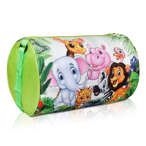 Kids Duffle Travel Bag for Travelling, Dance, Swimming, Picnic, Sports, Traveling Bag for Boys & Girls (Jungle)