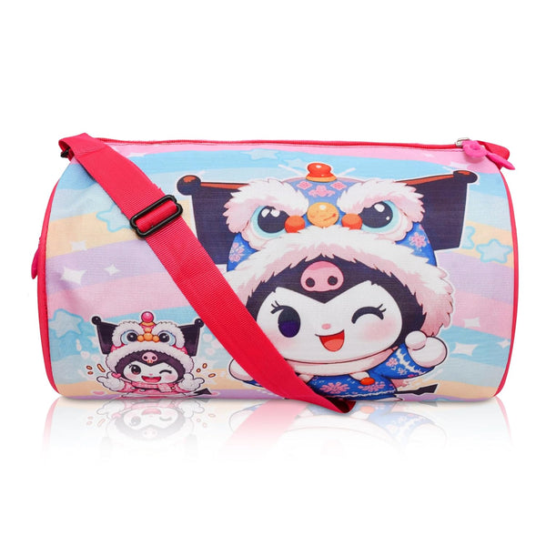 Kids Duffle Travel Bag for Travelling, Dance, Swimming, Picnic, Sports, Traveling Bag for Boys & Girls ( Kuromi)