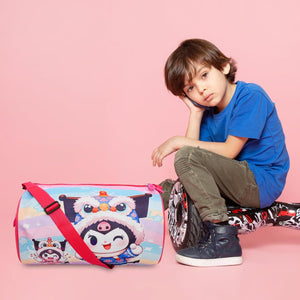 Kids Duffle Travel Bag for Travelling, Dance, Swimming, Picnic, Sports, Traveling Bag for Boys & Girls ( Kuromi)