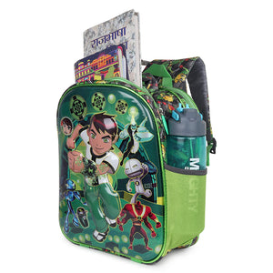 3D Cartoon Sheet School Bag | Waterproof Backpack Ideal For Kids age 5-7 years | UKG, Nursery and 1st Class 15L (Ben-10)
