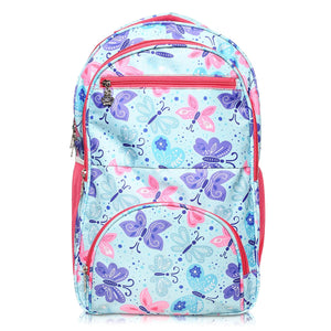 Stylbase Multi Printed Waterproof Bag Ideal For Tuition College Backpack School Bag For Girls 12 years Stylish and Trendy bag for girls 18 Inch Pink
