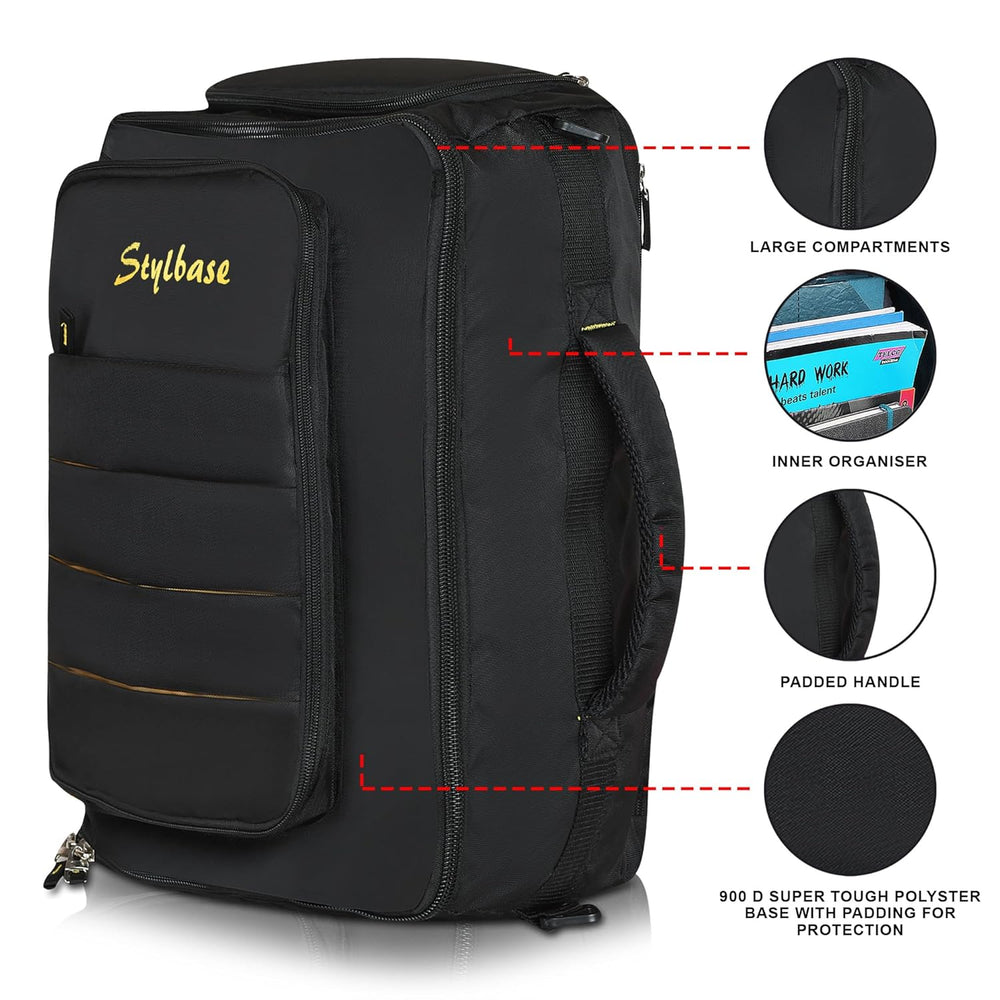Unisex classic duffle cum travel bag for Flights and trains easy carry with the original zero-hassle 50L