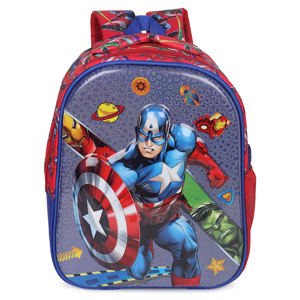 3D Cartoon Sheet School Bag | Waterproof Backpack Ideal For Kids age 5-7 years | UKG, Nursery and 1st Class 15L (Avengers)