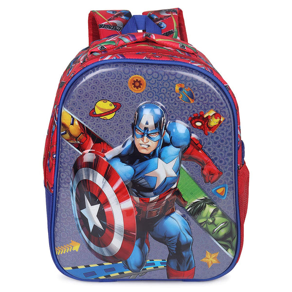 3D Cartoon Sheet School Bag | Waterproof Backpack Ideal For Kids age 5-7 years | UKG, Nursery and 1st Class 15L (Avengers)